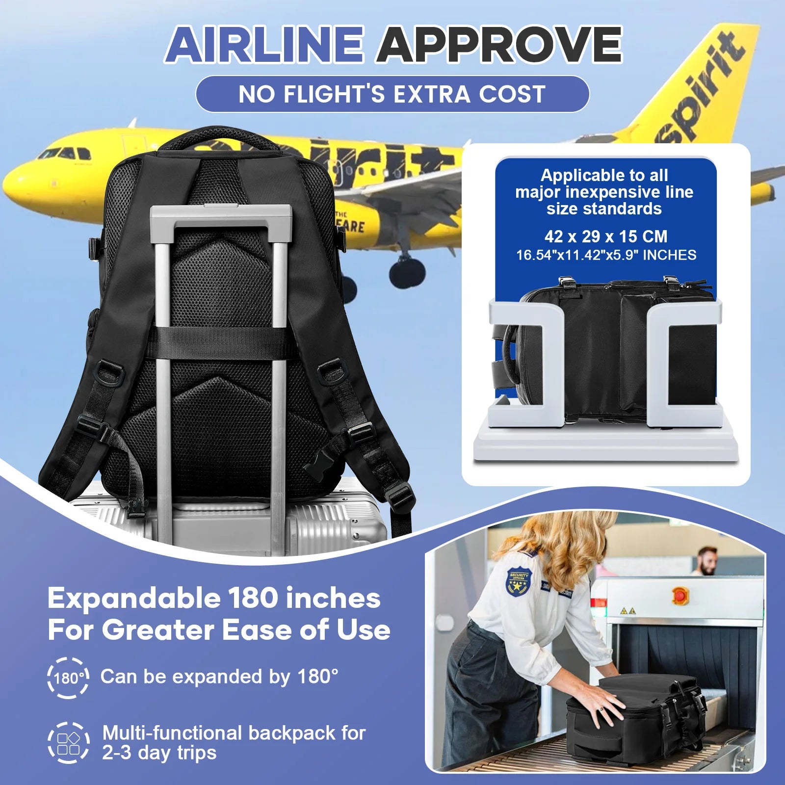 Men Vacuum Compression Backpack