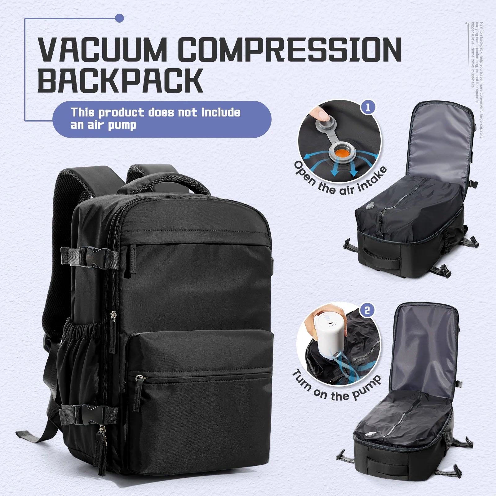 Men Vacuum Compression Backpack