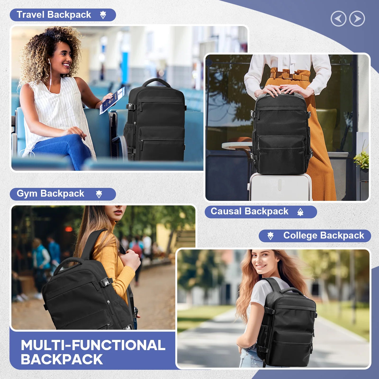 Men Vacuum Compression Backpack