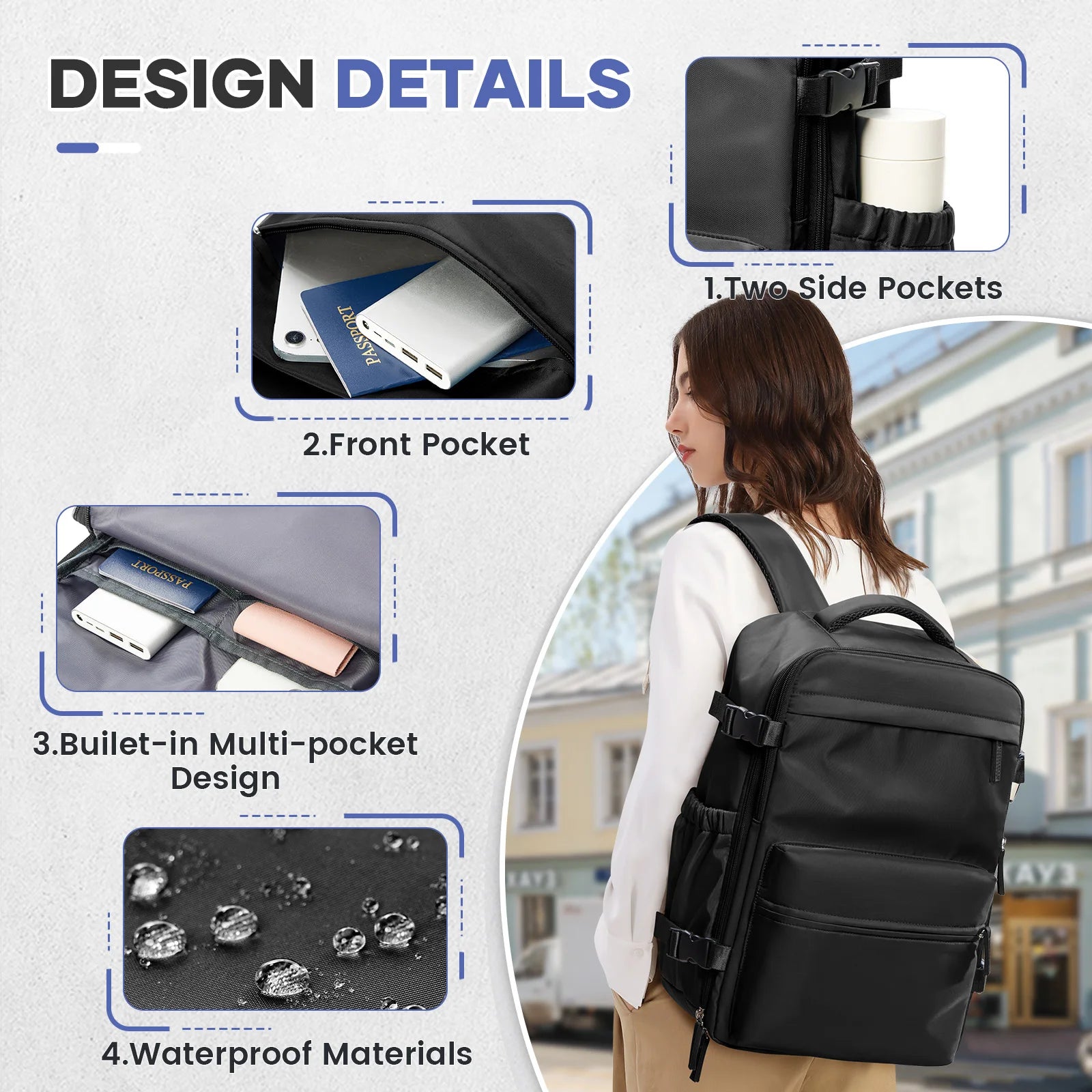 Men Vacuum Compression Backpack