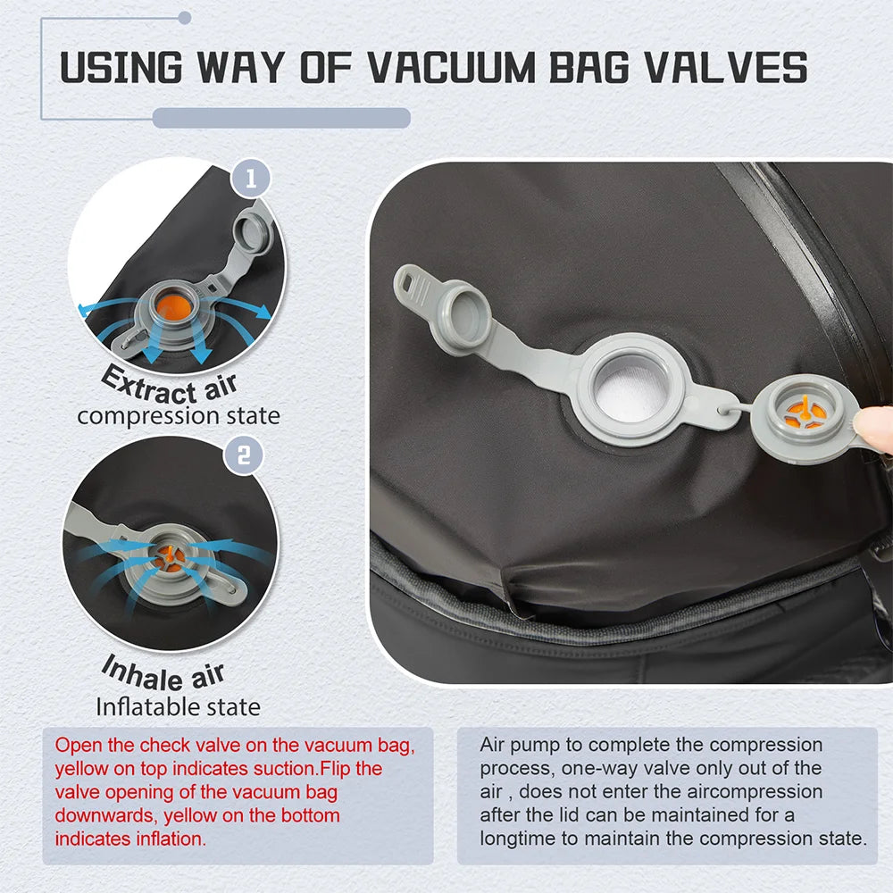 Men Vacuum Compression Backpack