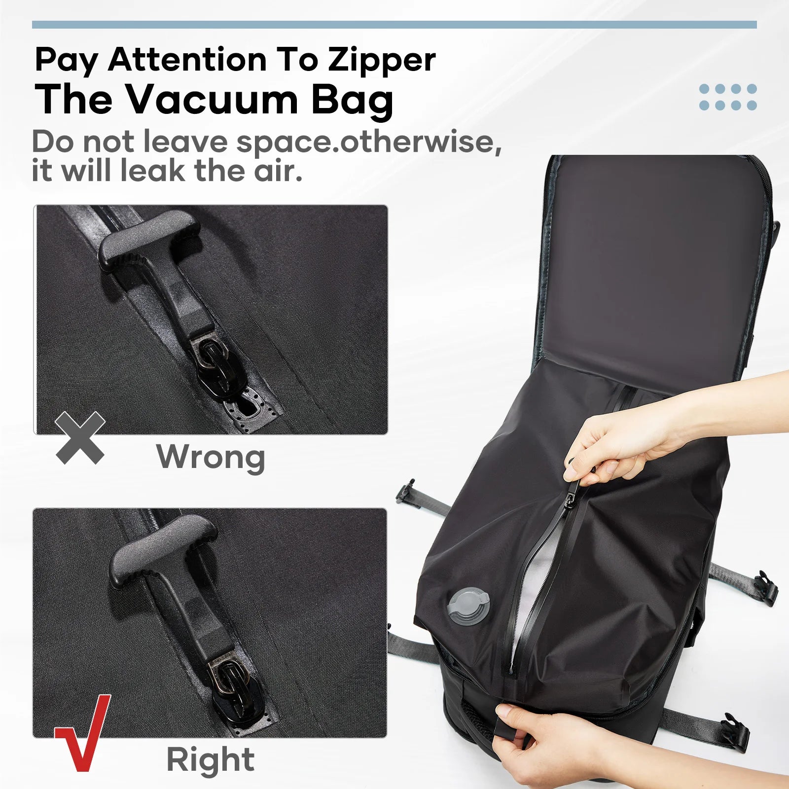 Men Vacuum Compression Backpack