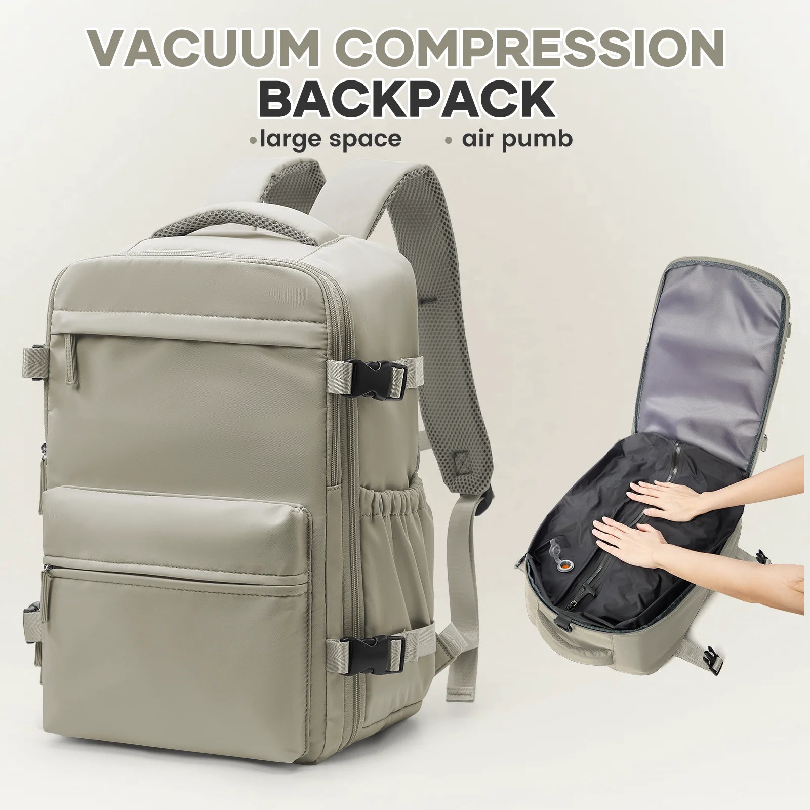 Men Vacuum Compression Backpack